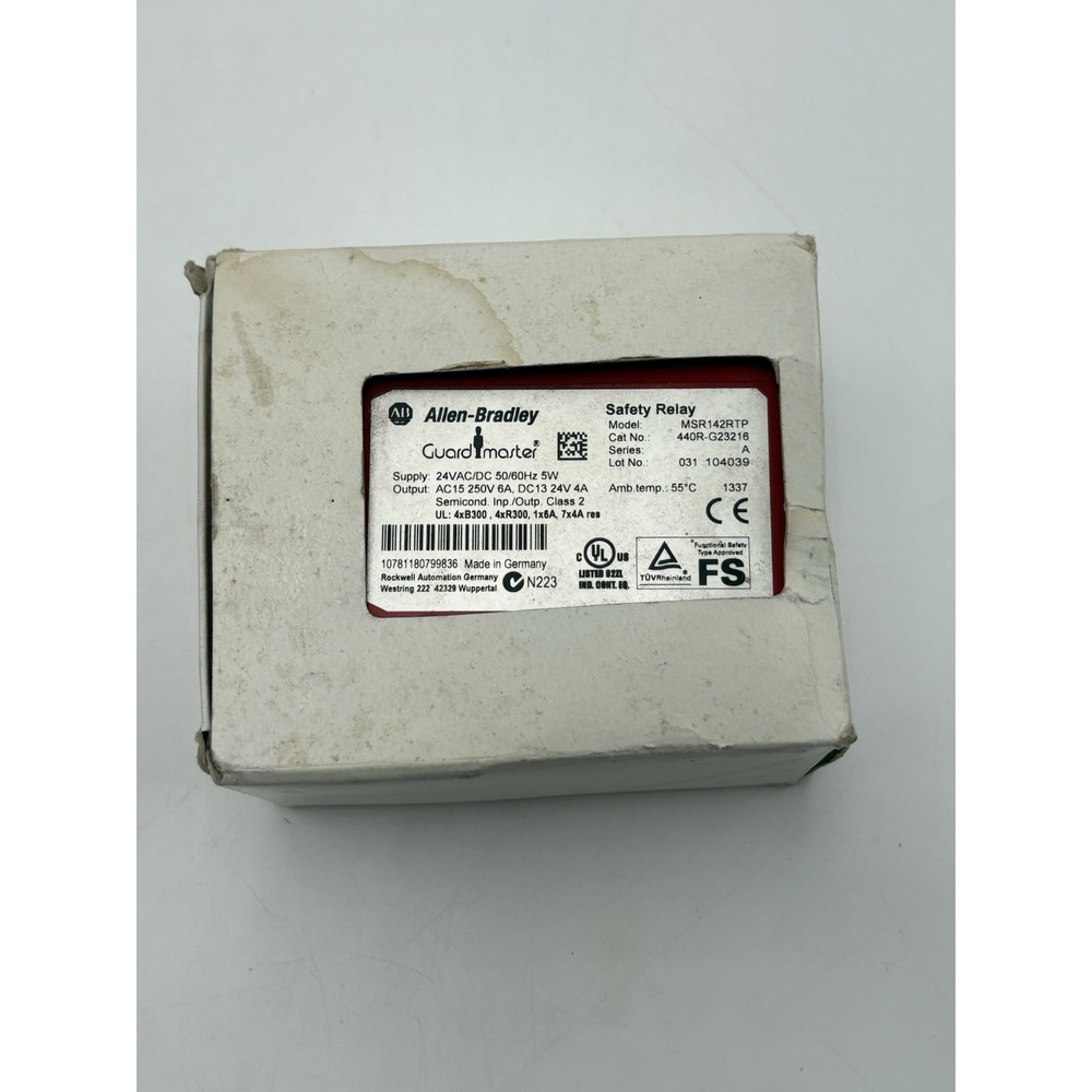 Allen Bradley 440R-G23216‎ Ser A MSR142RTP Safety Relay 24VAC/DC 50/60Hz
